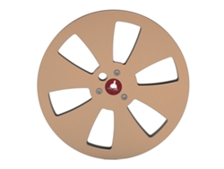 Carrete De Cinta Vacío De Aleación De Aluminio De 1/4" (7 Pulgadas) Con 6 Orificios Para Máquina De Grabado Teac Gold.
