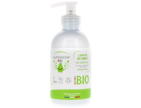 Gel Kids Lave-Toi Les Mains Lavante Suave Pera Y Kiwi Bio 250 Ml ALPHANOVA