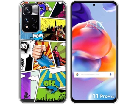 Carcasa para Xiaomi Redmi Note 11 Pro+ Plus 5G TUMUNDOSMARTPHONE Dibujos Comic Multicolor