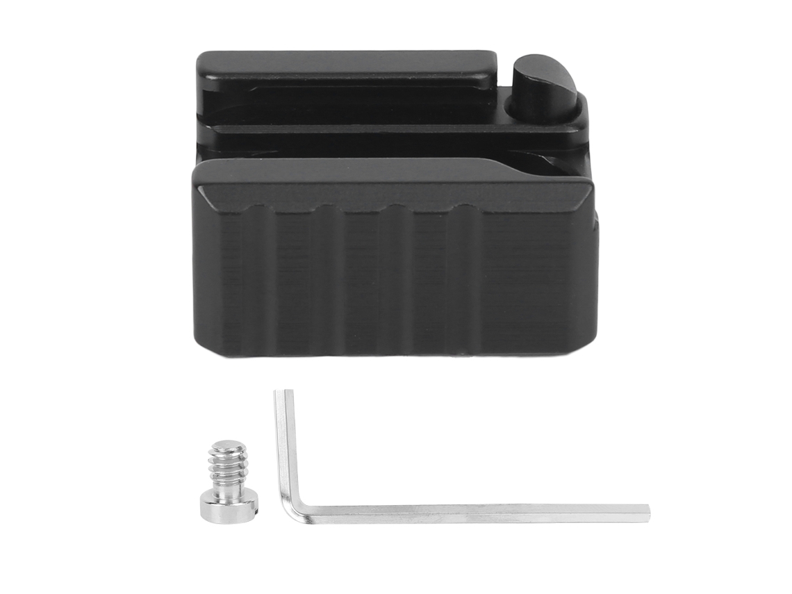 TRUYUETY Adaptador de Montura Cold Shoe para Cámara SLR, Base de Fijación Rápida con Accesorios Fijos para Expansión de Cage