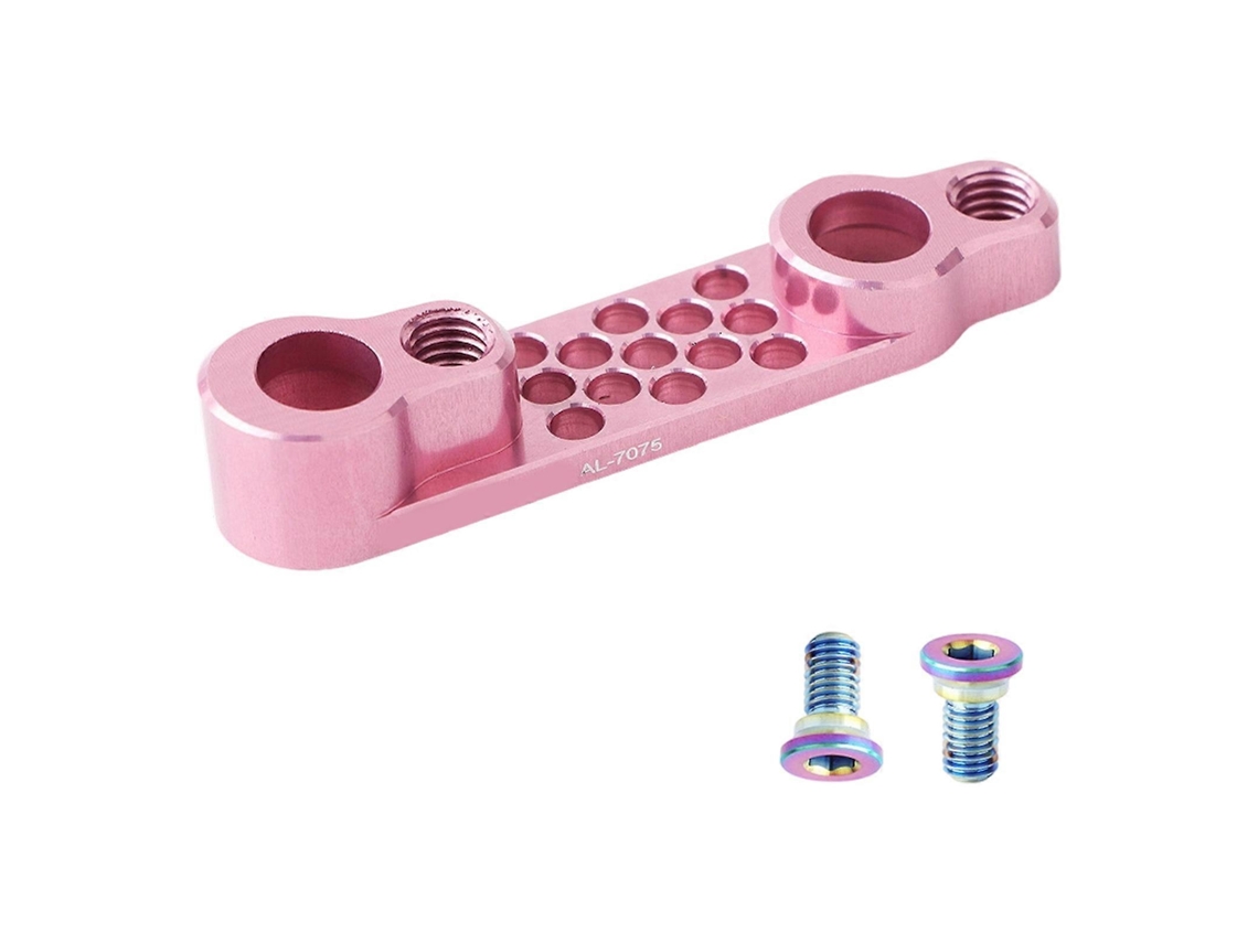 Adaptador de freno de disco de montaje plano para bicicletas, de aluminio, para ciclismo de carretera, color plateado. Hengjian