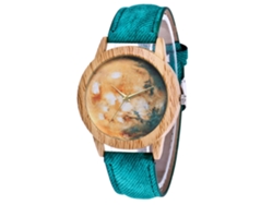 Reloj De Pulsera Analógico De Cuarzo Unisex Zhoulianfa, Moderno Y Duradero, Color Verde.