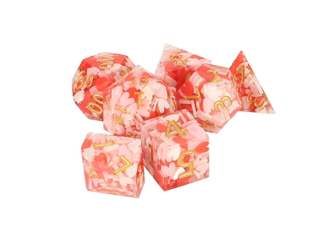 Dados Poliédricos D6 De Resina Equilibrados Para Juegos De Rol Y De Mesa.