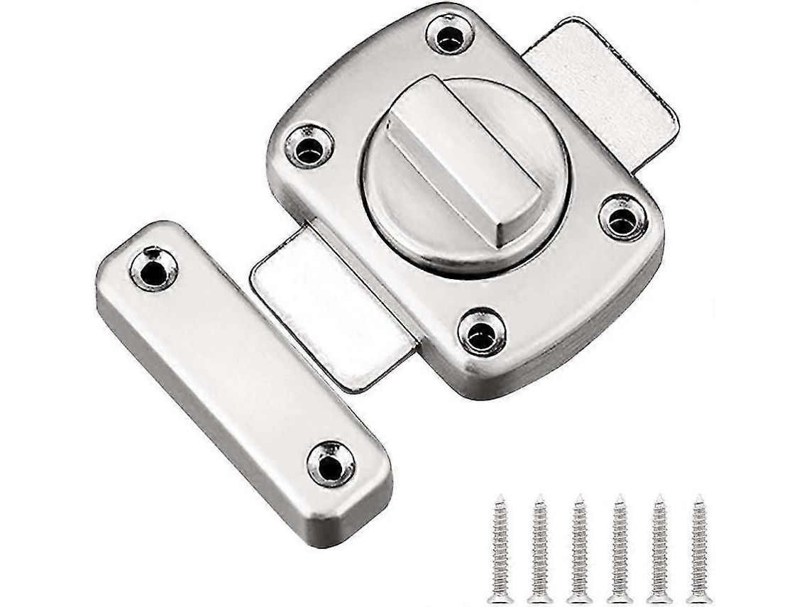 Cerradura Antirrobo Grande Para Puerta De Baño Con 6 Tornillos, Ideal Para Armarios, Clóset Y Loft