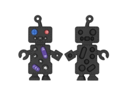 Juguete De Mordisco Para Bebés En Forma De Control Remoto De Robot Silicona Juguete Sensorial Para Bebés Y Niños Pequeños Negro