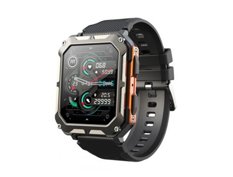 Smartwatch C20Pro Hombre Bluetooth 1 83 Pulgadas Pantalla Hd Ip68 Impermeable Deportes Naranja