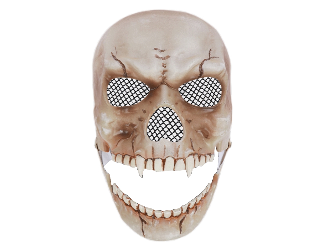 Máscara De Calavera Con Boca Móvil Para Disfraces De Halloween Y Fiestas De Cosplay Para Adultos