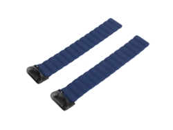 Pulsera De Silicona Ajustable Con Cierre Magnético Para Fitbit Charge 5, Azul Oscuro