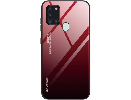 Protector de Pantalla Samsung Galaxy A21S LMOBILE Negro, Rojo