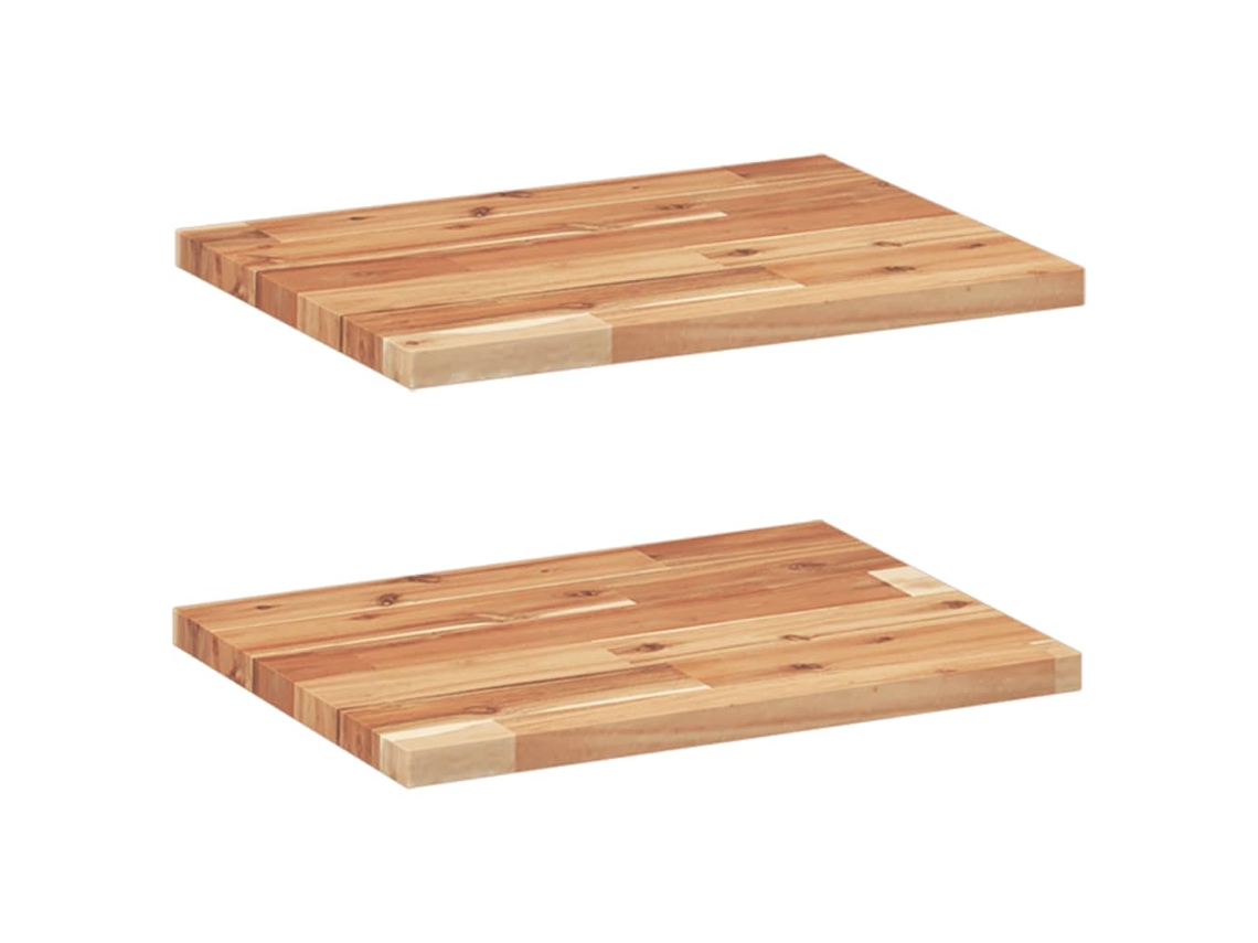 Conjunto 2 Estante Flotante VIDAXL Marrón Madera de acacia