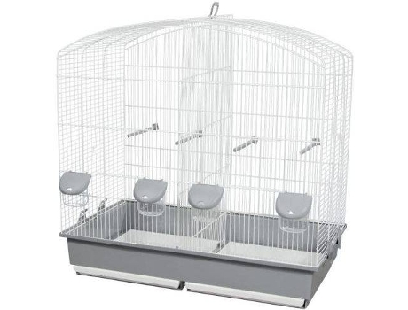 Jaula para Pájaros VOLTREGA (Blanco - 70x40x70cm)