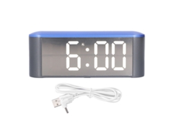 2026 Store-reloj Despertador Digital Led Pantalla Grande Estilo Elegante Exquisito Para Hogar Mesa Blanco