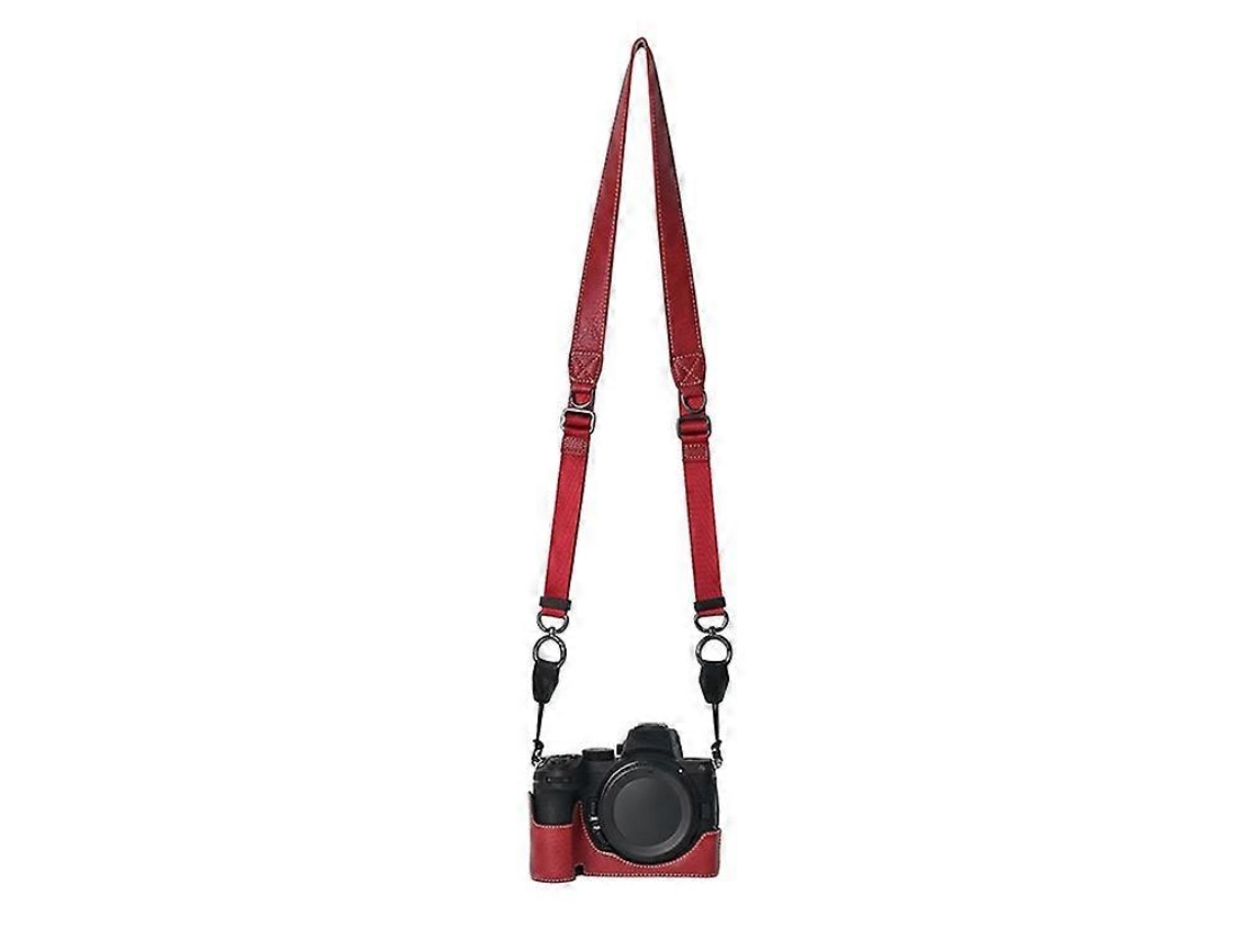 Estuche protector de PU con textura de lichi y correa para el hombro para cámaras Nikon Z 5 / Z 6 II / Z 7 II