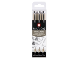 Estuche Pigma Micron con 3 bolígrafos negros