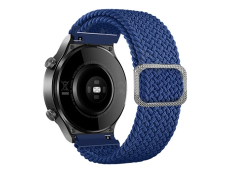Correa de nailon 20mm para Samsung Galaxy Watch3 41mm/Garmin Forerunner 645/Huawei Watch GT 2 42mm - azul