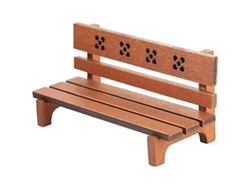 Banco De Madera En Miniatura Para Casa De Muñecas, Escala 1:12, Muebles Simulados.