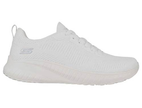 Zapatillas Deportivas SKECHERS Bobs Squad Chaos Face Off Mujer (Blanco - Tejido -39)