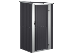 Cobertizo de jardín VIDAXL Antracita Acero (118,5x97x209,5 cm)