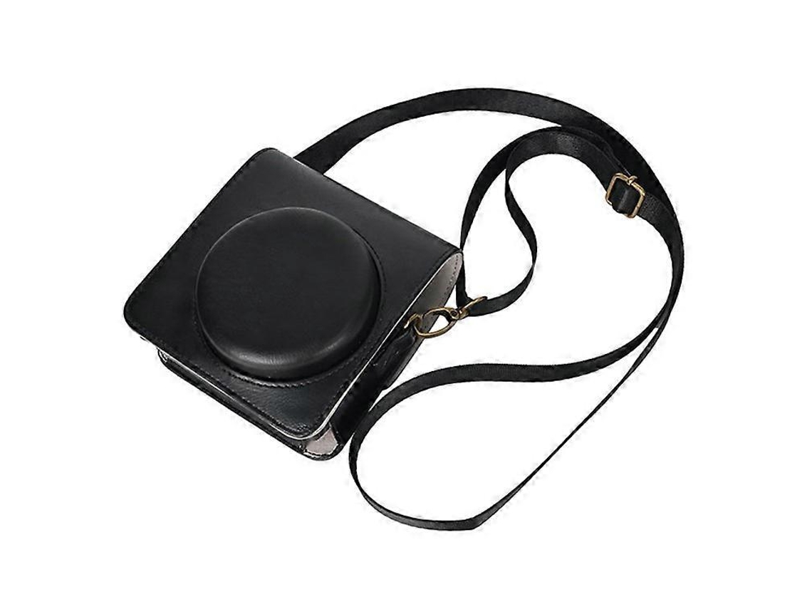Bolsa para cámara compatible con Fujifilm Instax Mini 99, bandolera de piel sintética con correa para el hombro Facpoet