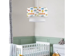 Lámpara de Techo LUX.PRO Lurgan (70 x Ø 30 cm - Tela / Plástico - Blanco)