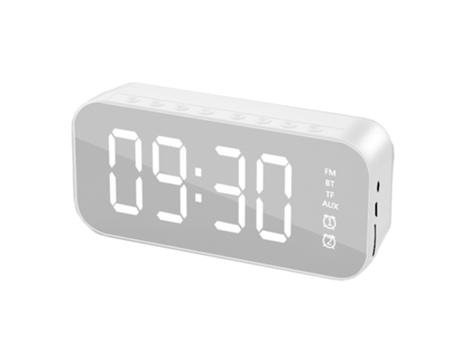 Despertador para dormitorio/oficina reloj digital con altavoz Bluetooth despertador para personas que duermen mucho ELKUAIE