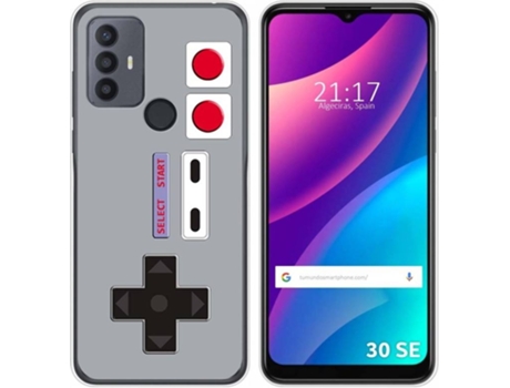 Carcasa para TCL 30 SE TUMUNDOSMARTPHONE Dibujos Consola Multicolor