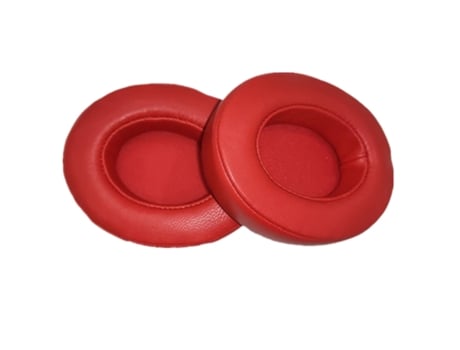 1 par de almohadillas de piel de oveja compatibles con Beats Studio 2.0 Rojo