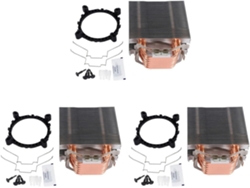 Lote De 3 Disipadores De Cpu Con Ventiladores De 12 Cm Y 6 Tubos De Calor De Cobre, Lga 1150/1151/1155/1156/775 Amd