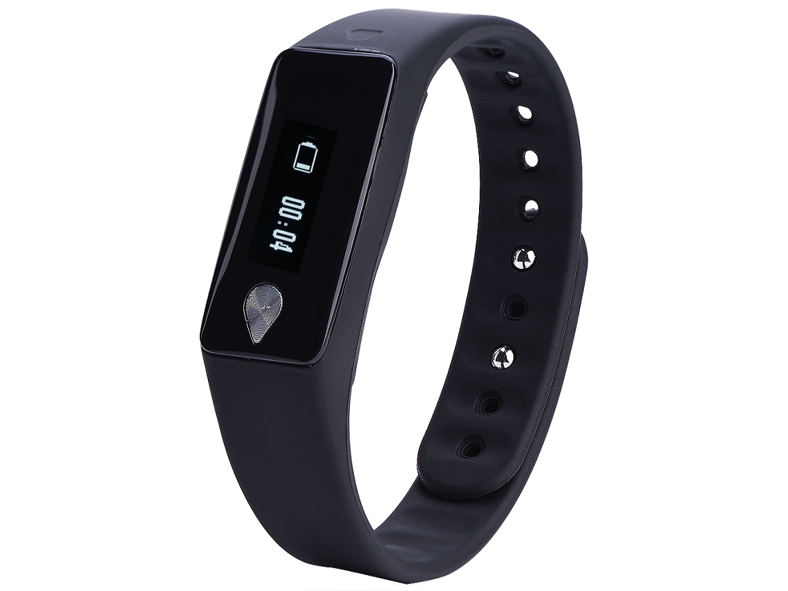 Pulsera De Fitness Con Monitor De Frecuencia Cardíaca Inteligente, Monitor De Sueño, Podómetro Y Bluetooth