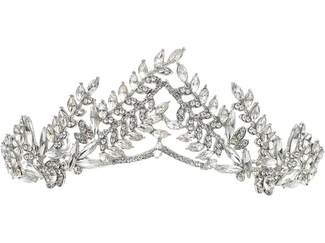 Tiara Nupcial Para La Novia, Elegante Accesorio Para La Cabeza Para Fiestas Y Ceremonias.