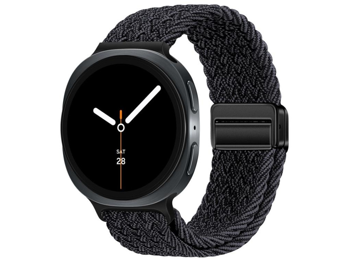 Correa clásica de nailon trenzado para Samsung Galaxy Watch 8/8 con hebilla magnética clásica CSYY