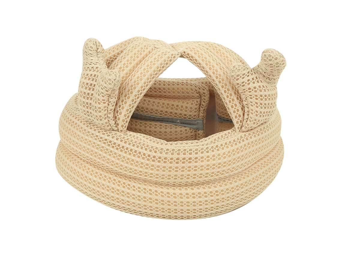 Casco De Seguridad Transpirable Para Niños, Protección Para La Cabeza Del Bebé, Anticolisión, Beige, Talla 1