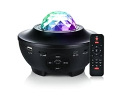 Este proyector LED cuenta con un exquisito diseño LED, una lámpara giratoria de proyección de ondas de agua y un reproductor de música. (Stellasplen)