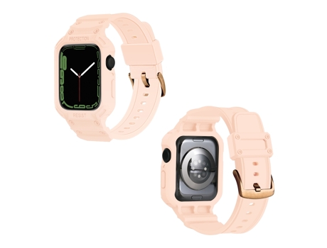 Correa Smartwatch de TPU integrada para Apple Watch Series 9, 8 y 7 41 mm / SE 3 y SE 2 y 6 y SE y 5 y 4 40 mm / 3 y 2 y 1 38 mm (Rosa)