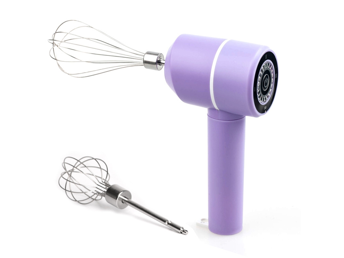 Batidor de huevos eléctrico portátil, recargable por USB, 3 velocidades, para remover y batir huevos Henten Home