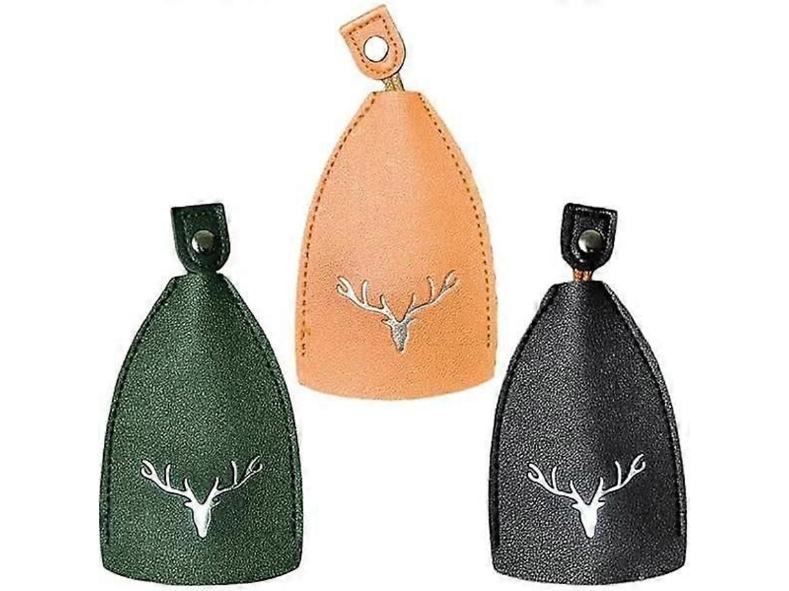 Juego de 3 fundas de cuero para llaves de coche GOKOCO