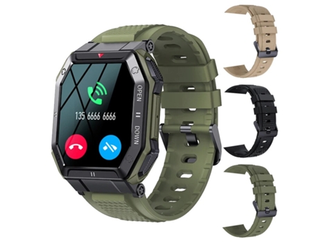 Smart Watch Hombres K55 Bluetooth Smartwatch Para Hombres Monitor de Salud Reloj Impermeable Para Android IOS Dial Personalizado VEANXIN