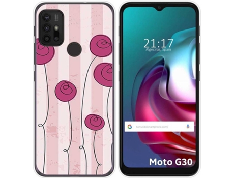 Carcasa Motorola Moto G10 / G30 TUMUNDOSMARTPHONE Flores Vintage Multicolor