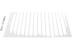 Funda plegable para bandeja de bañera, resistente a la humedad, fácil de limpiar, blanca.
