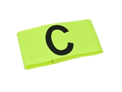 Abrazadera de Capitán SELECT Con velcro (Amarillo - Poliéster - Sénior)