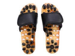KOFIHETY Zapatos de Masaje para Reflexología y Naturopatía - Calzado de Salud con Acupresión para Pies (Negro 39)