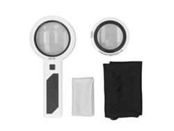 Lupa Portátil Recargable Con 26 Luces Led, 3 Modos Y Doble Lente (5x, 8x, 20x).