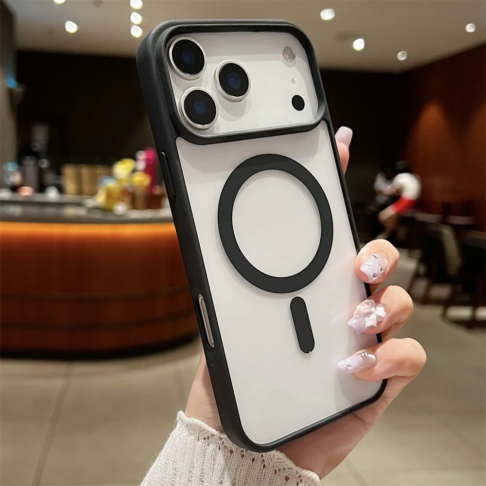 (negro, Iphone 17 Pro Max) Funda Ultrafina A Prueba De Golpes, Respetuosa Con La Piel, Compatible Con Carga Inalámbrica Magnética.
