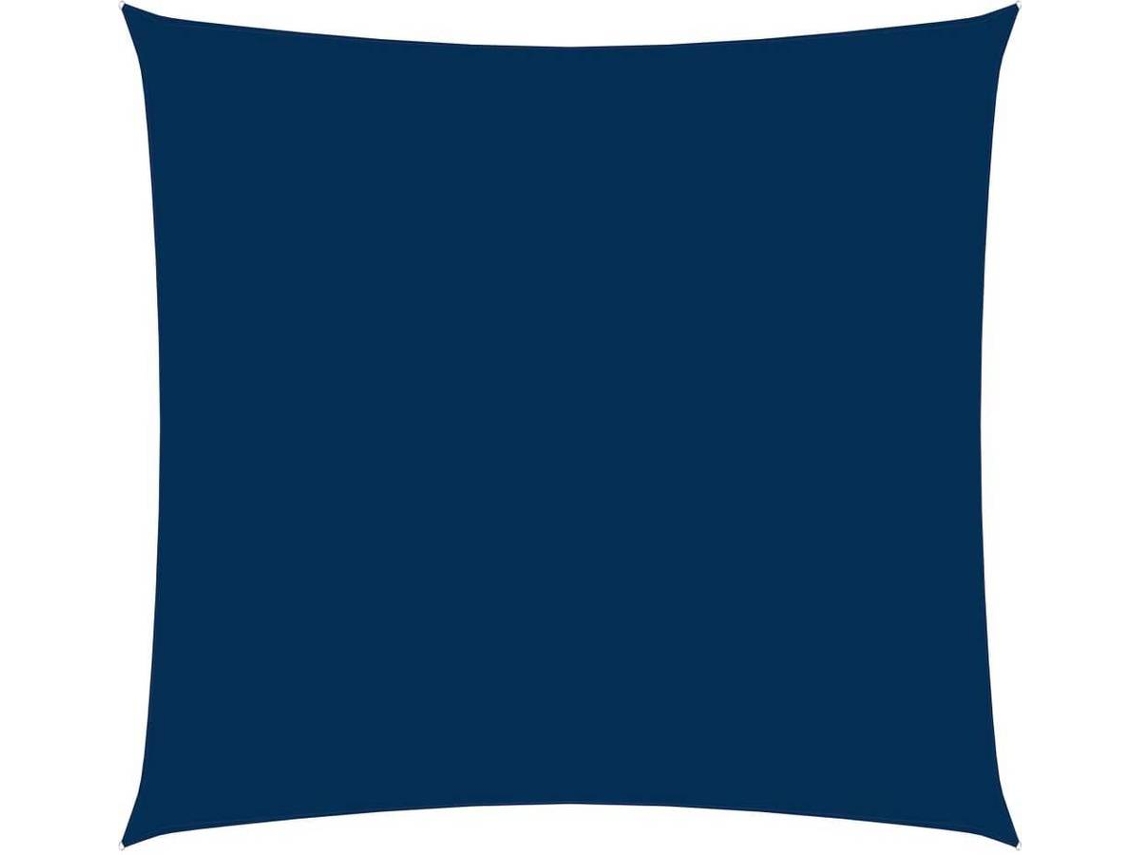 vidaXL Toldo de vela rectangular de tela oxford azul 2x2,5 m