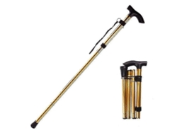 Bastón plegable ajustable, base deportiva, senderismo, trekking, bastones de aleación de aluminio, bastón plegable, 1 unidad