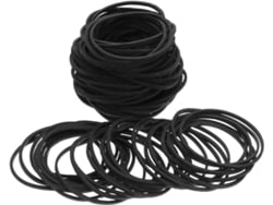 1600 Piezas De Gomas Elásticas Anchas Negras, Resistentes Y Elásticas Para Atar Y Organizar.