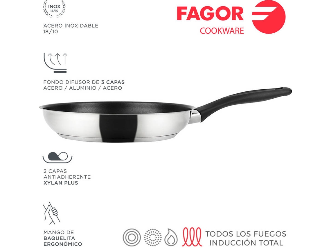 Acero FAGOR Inoxidable enara Ø18Cm Acero FAGOR Inoxidable 18/10