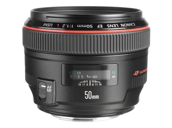 Objetivo CANON EF 50mm f/1.2L USM (Negro - Encaje: Canon EF)