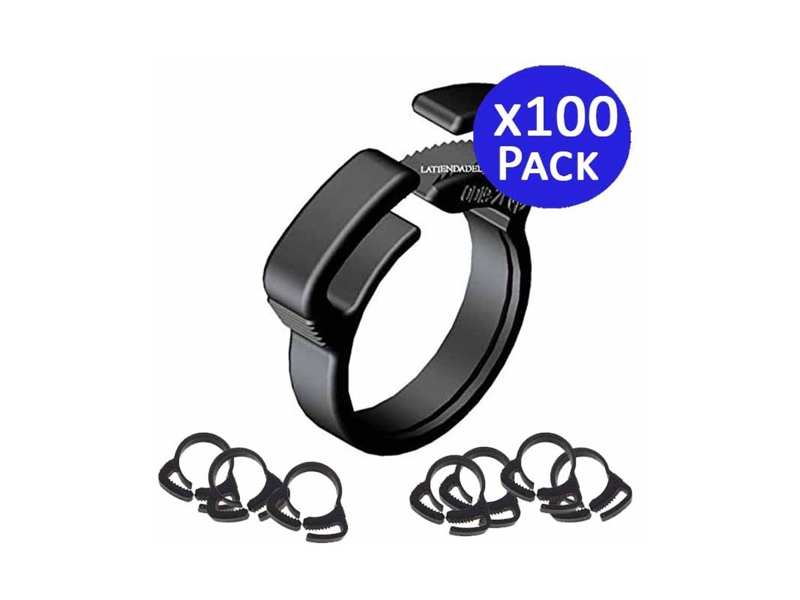 Abrazadera Riego Por Goteo 16Mm Negra Pack 100 SUINGA