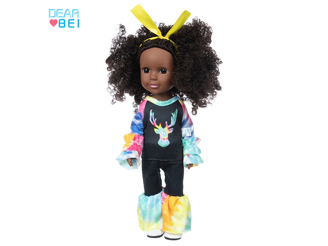 Muñeca De Vinilo De 35,5 Cm (14 Pulgadas), Piel Oscura Africana, Juguete Infantil, Bebé De Aspecto Realista.